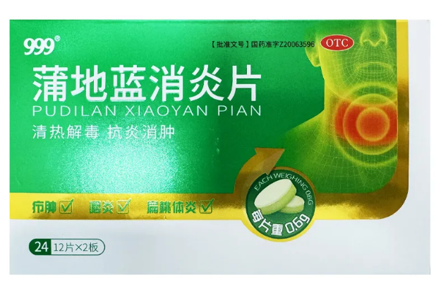 [999]蒲地蓝消炎片0.6g*12片*2板/盒