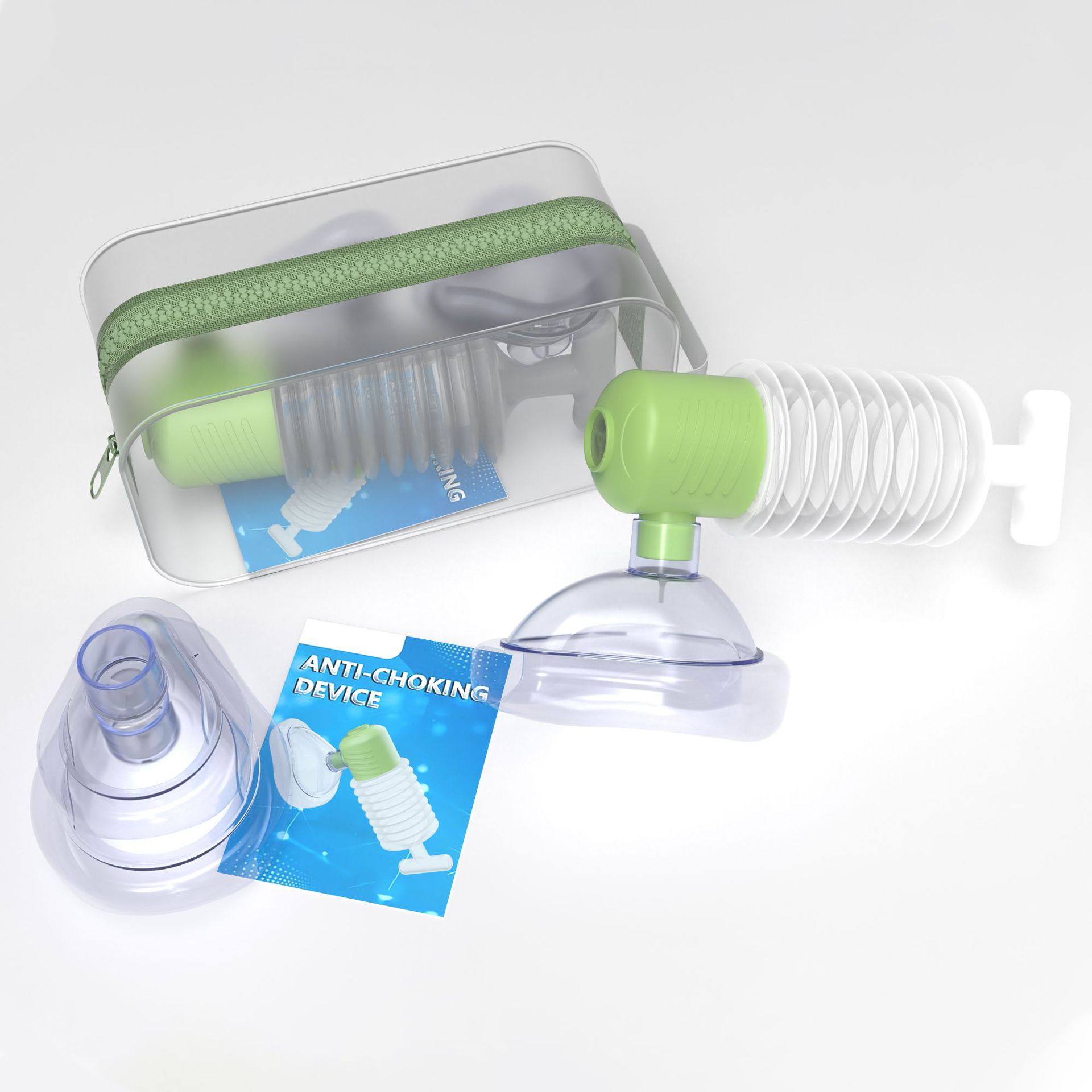 Anti-choking rescue device set