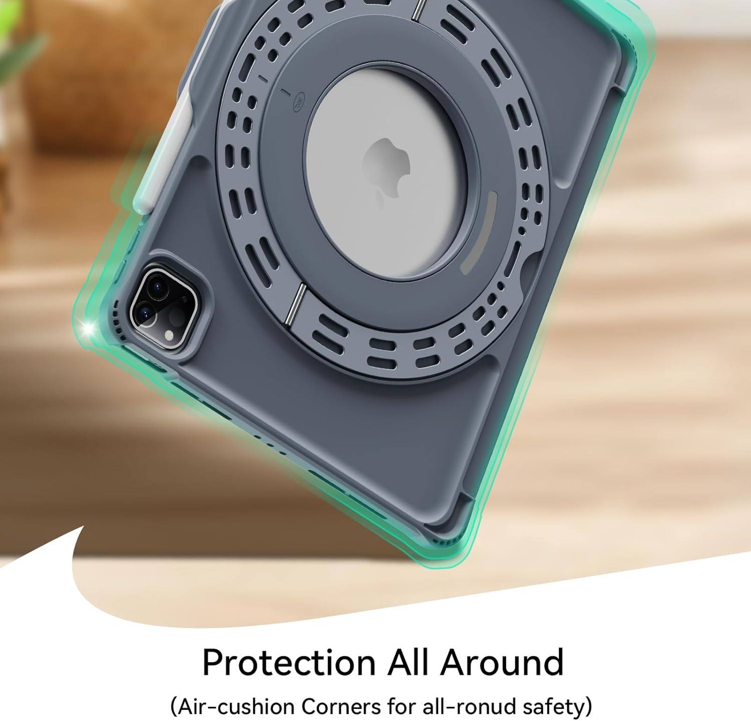 Bingoaltec Detachable Keyboard Case for iPad with 360° Aluminum Kickstand