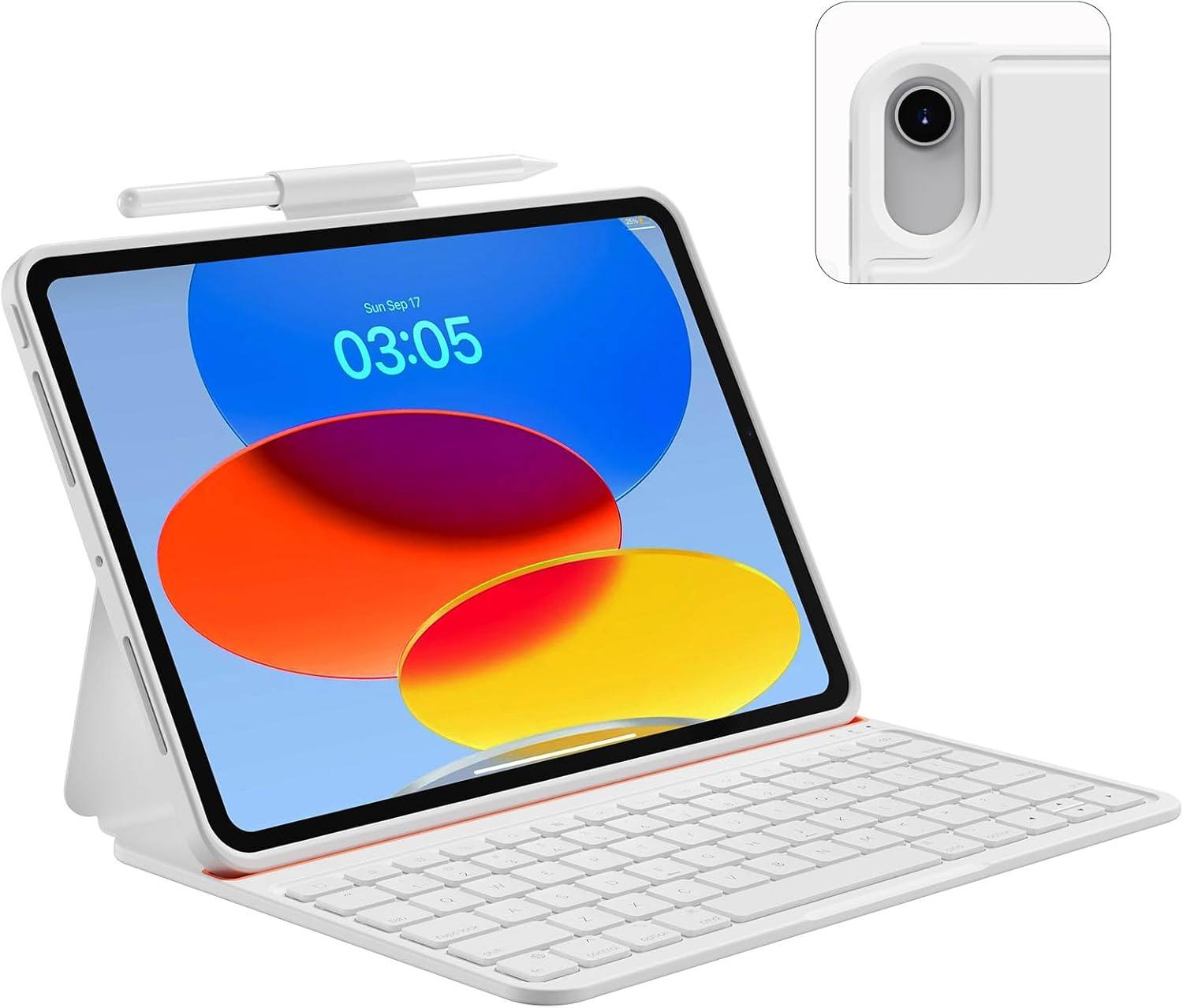 Bingoaltec Case with Keyboard Compatible for iPad 10th Generation & 11th (A16, 2025)