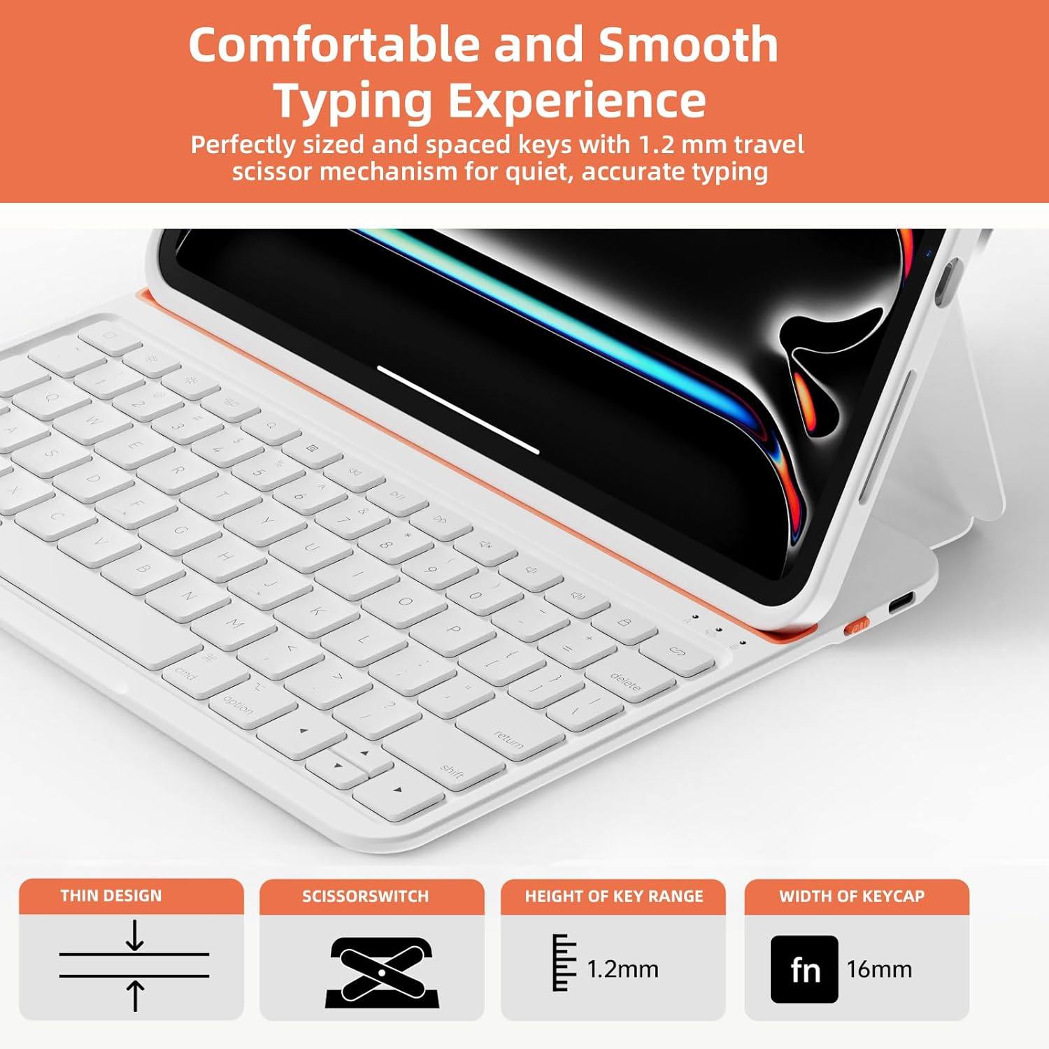 Bingoaltec Case with Keyboard Compatible for iPad 10th Generation & 11th (A16, 2025)