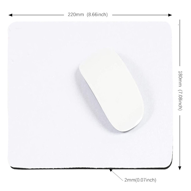 Blank mouse pad