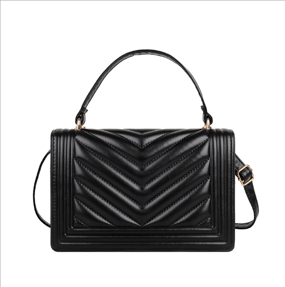 Quilted Leather bag Top Handle Handbags