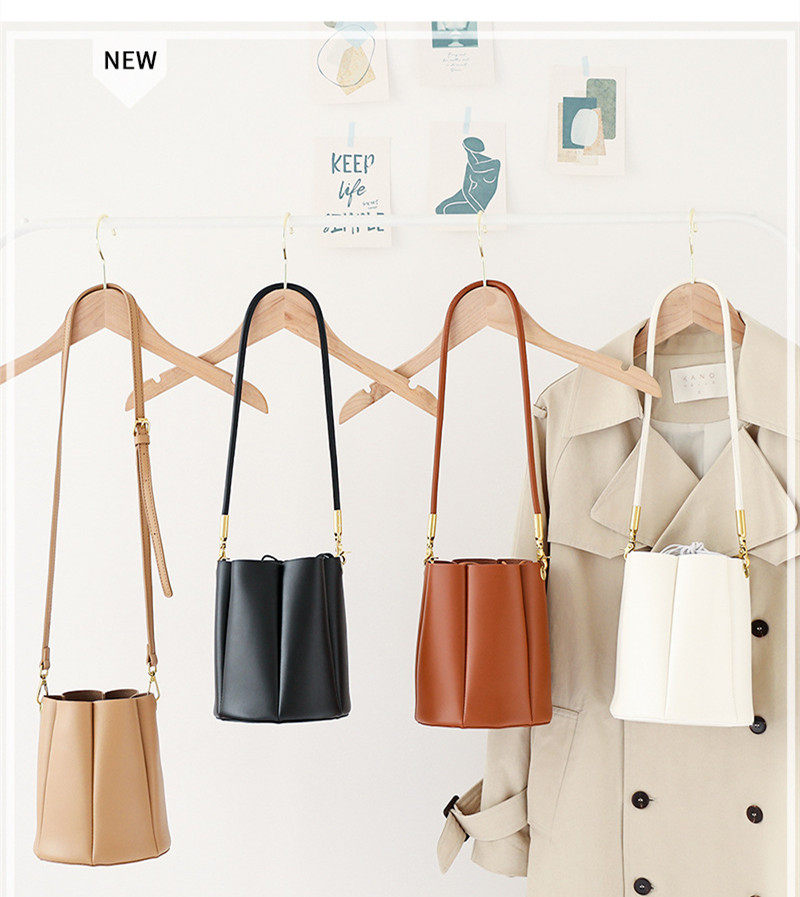 Customize PU bag Nappa Skin Leather Style Buckle Women Bag