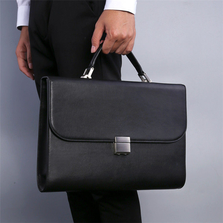 Leather Supplier Men's Business bag