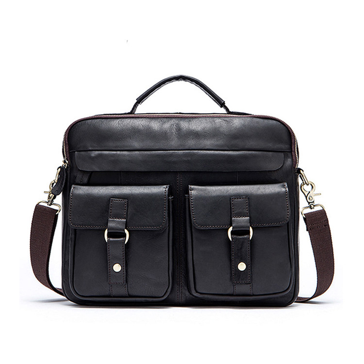 UK Style Genuine Leather Men Briefcase Bag