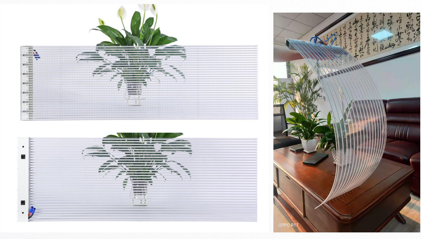 LC adhensive transparent screen