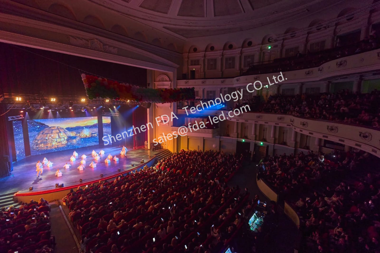 Ukraine P3.9  200m2 indoor rental led screen project