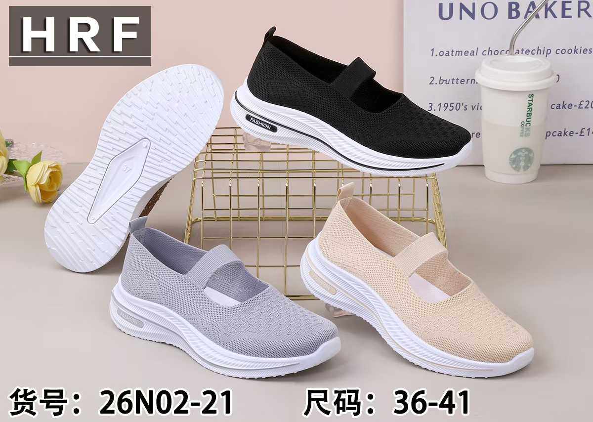 26年春季新款时尚飞织女健步