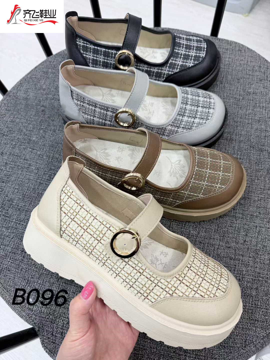 26年夏季厚底休闲女网鞋