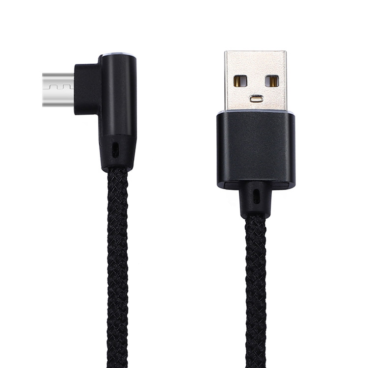 Nylon Braided 90 Degree USB Cable