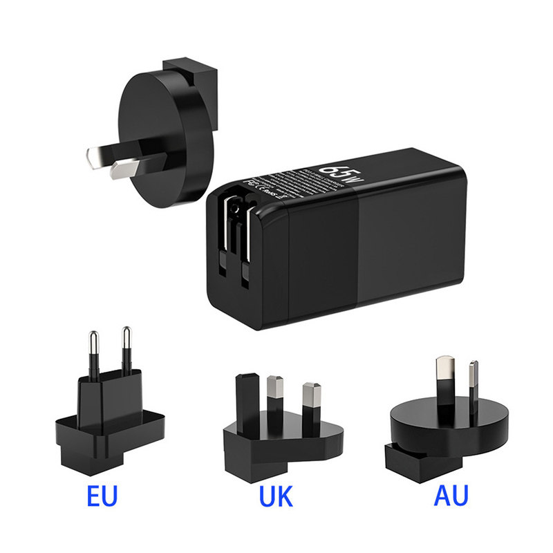 GaN 65W PD and QC Wall Charger