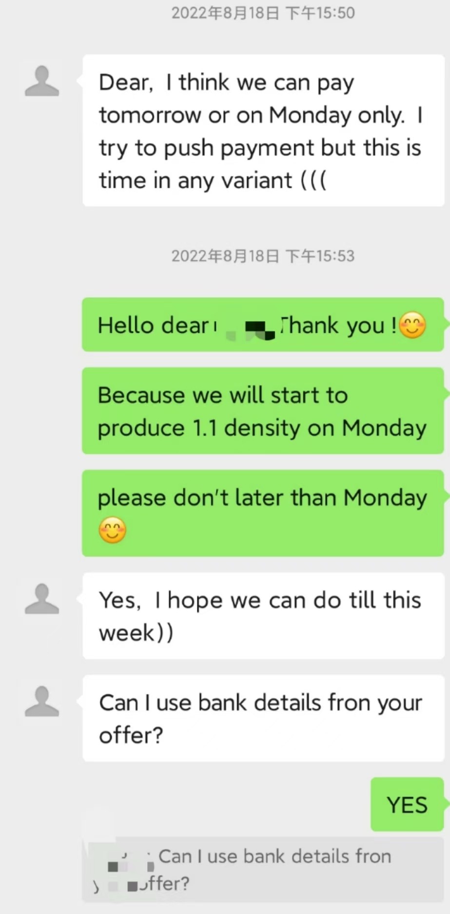 The order for fireproof boards