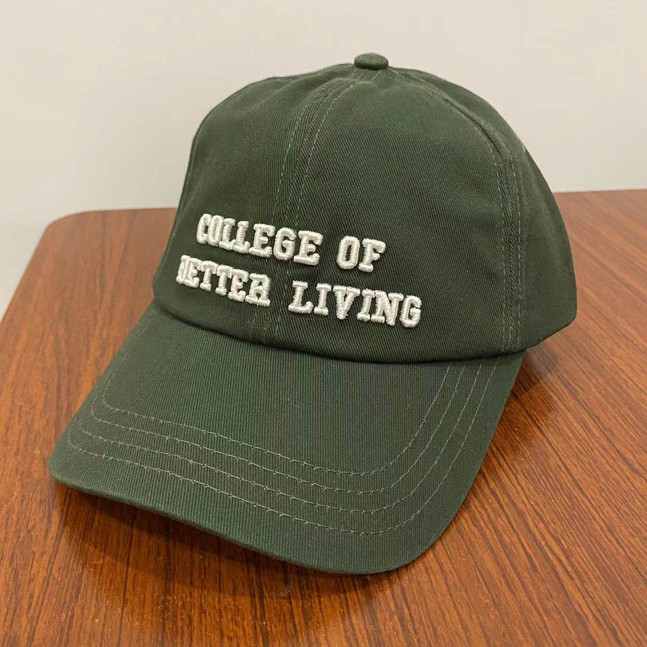 Germany CLOSED College of Better Living Oval Green Baseball hat