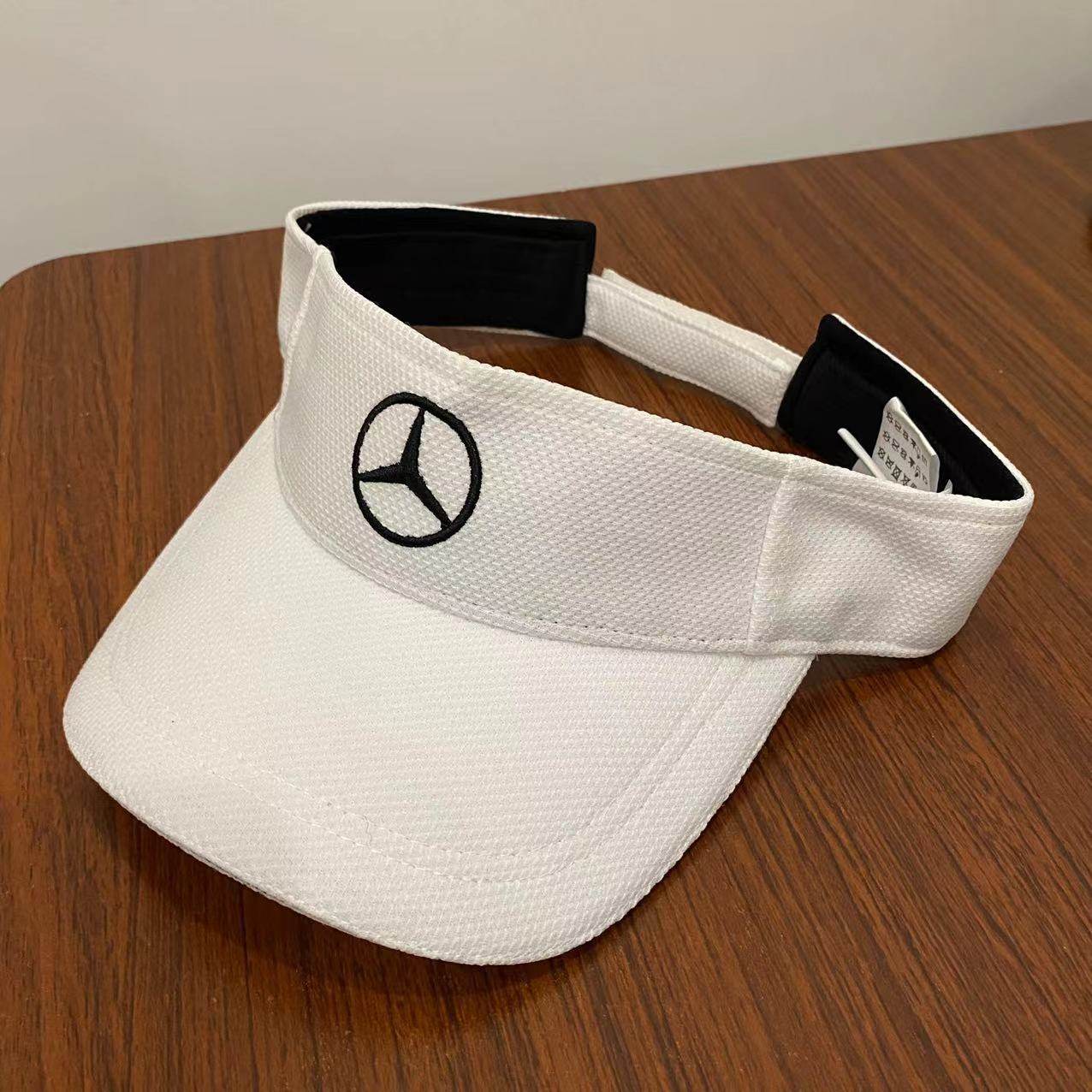 Benz hat sample white 100% polyester