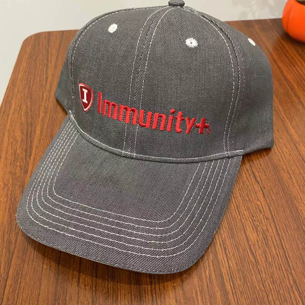 Immunity+ Sample hat Dark gray 100% cotton
