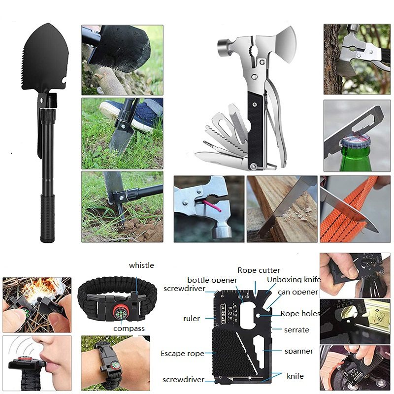 M 36 Emergency Survival Equipment Kit Sports Tactical Hiking Camping