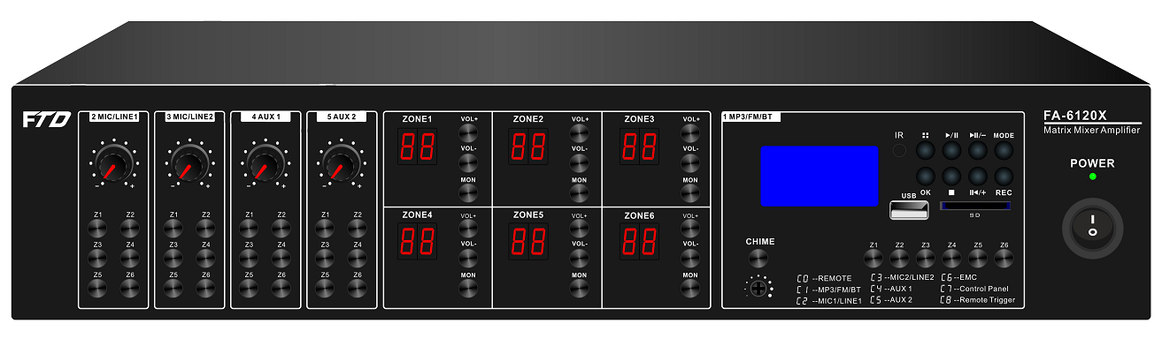 FA-6120 Series Mixer Amplifier