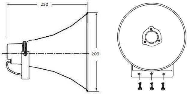 FOH-115H 15W Outdoor Horn Speaker