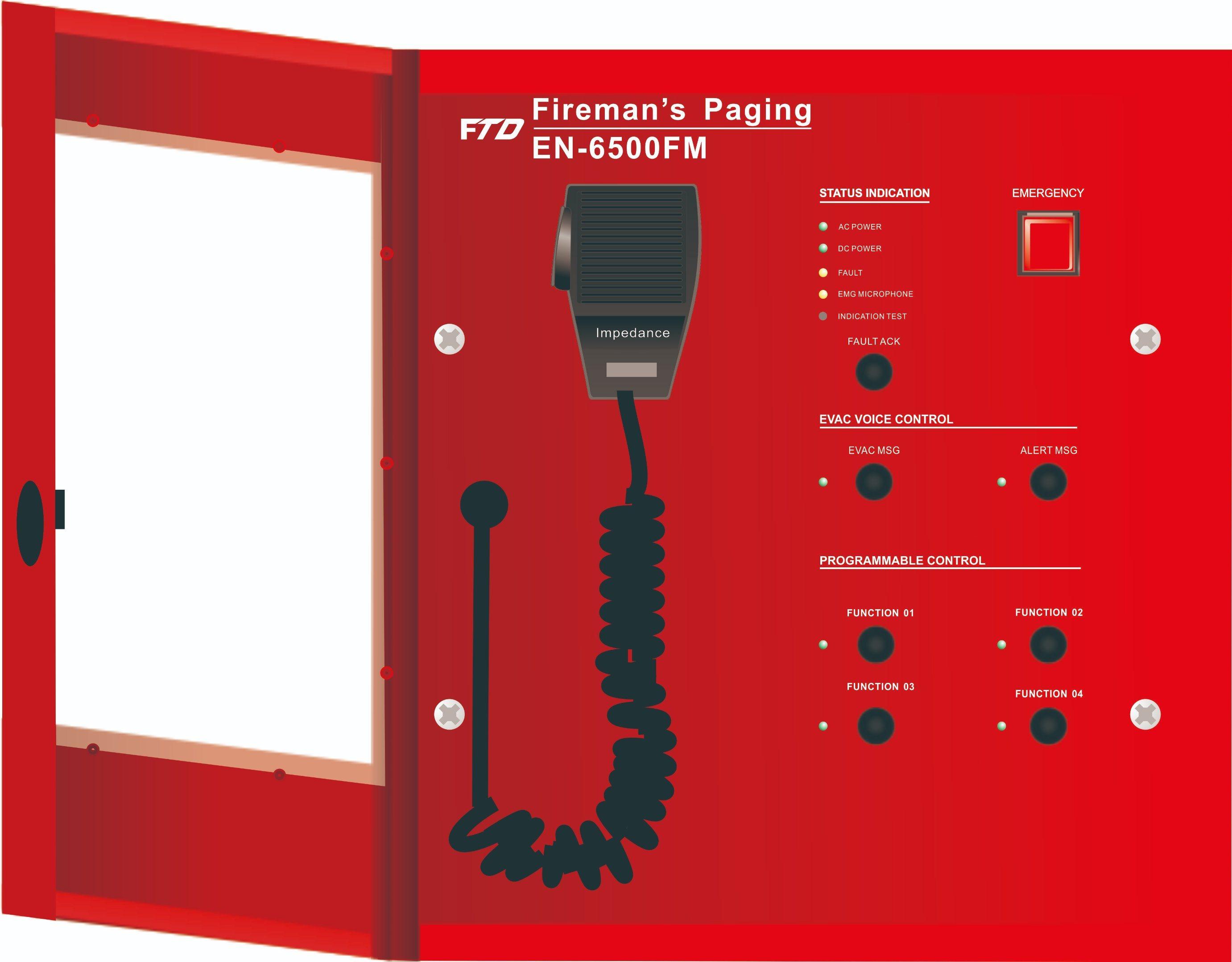 EN-6500FM Fireman Microphone