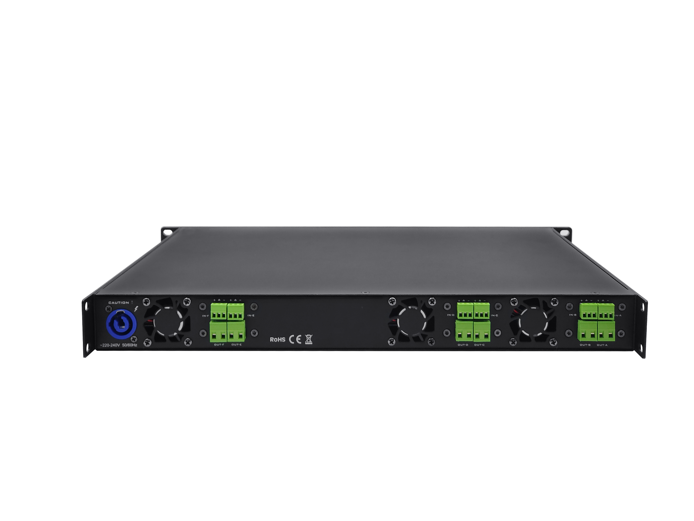 FDP-6350 Professional Class-D Stereo Amplifier, 6×350W at 8Ω, 1U, class-D