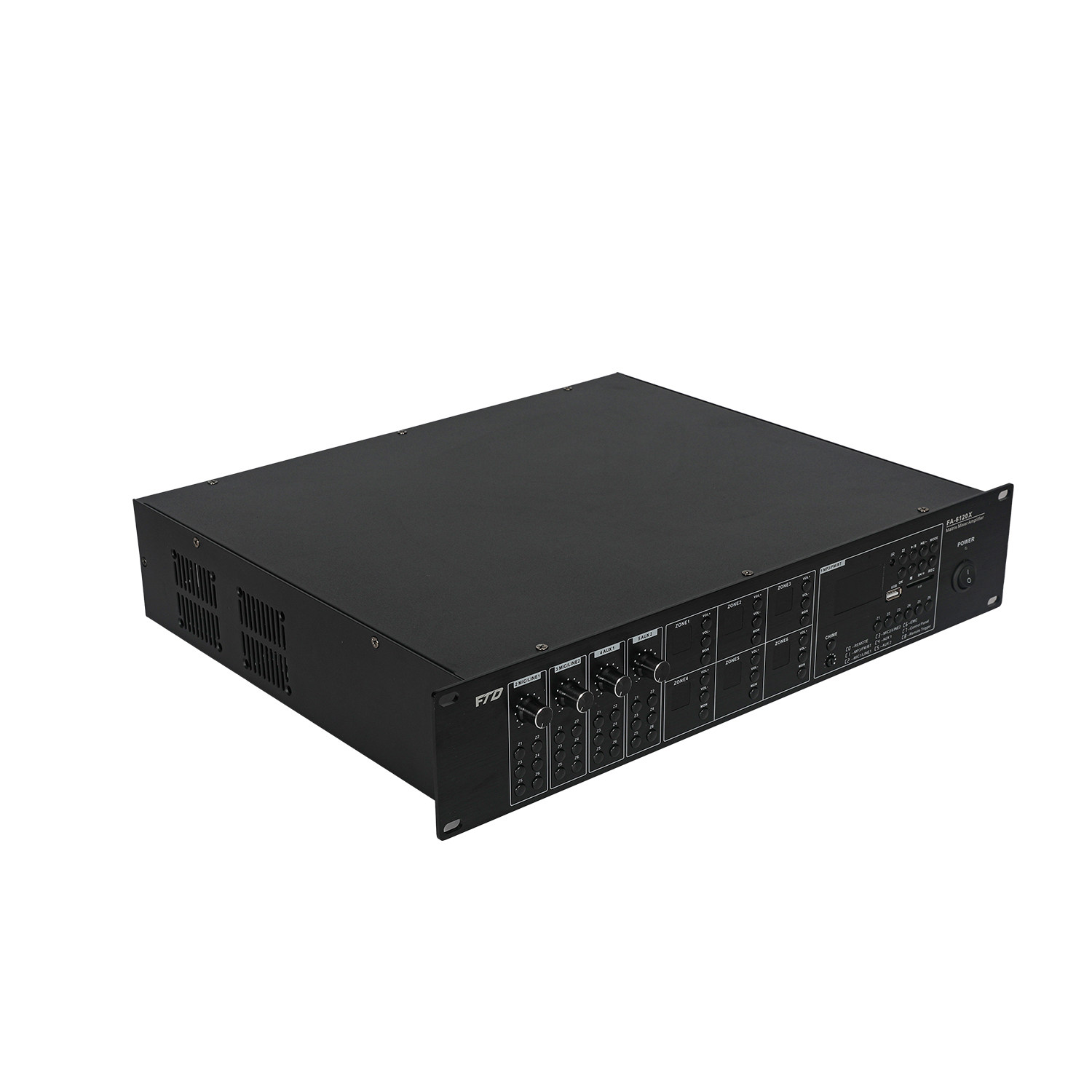 6 ZONE 60W PA 6×6 Matrix mixer amplifier +USB/SD/FM/BLUETOOTH  FA-660X