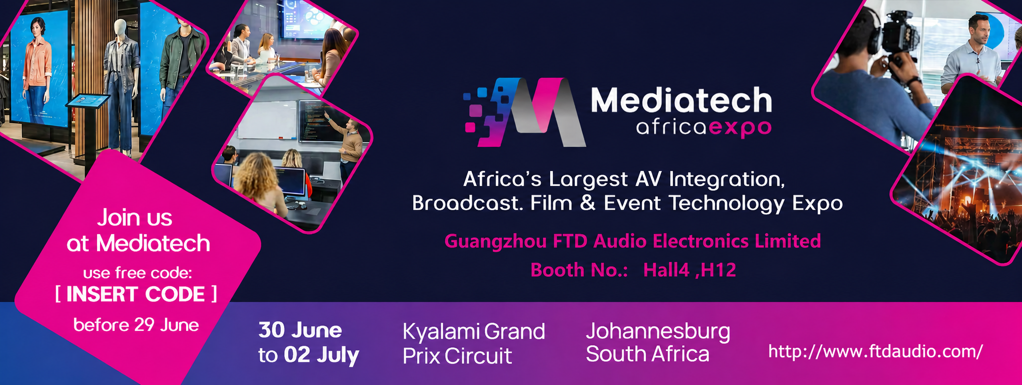 Guangzhou FTD audio at Mediatech africa expo