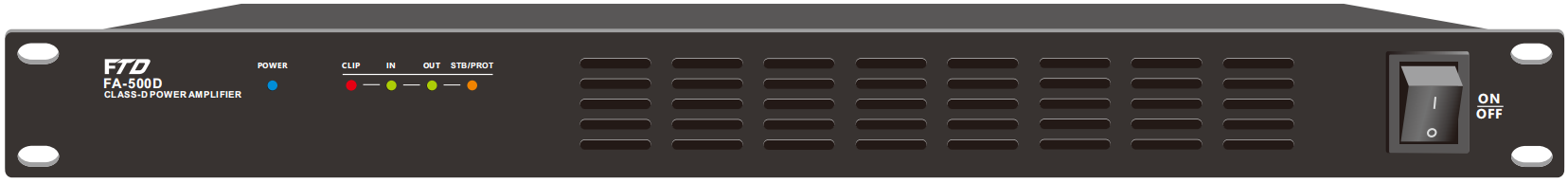 350W Single Channel Class-D Amplifier  FA-350D