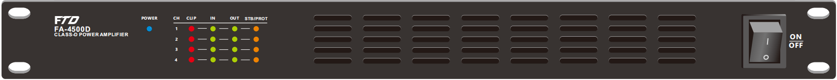 4X350W Class D power amplififer FA-4350D