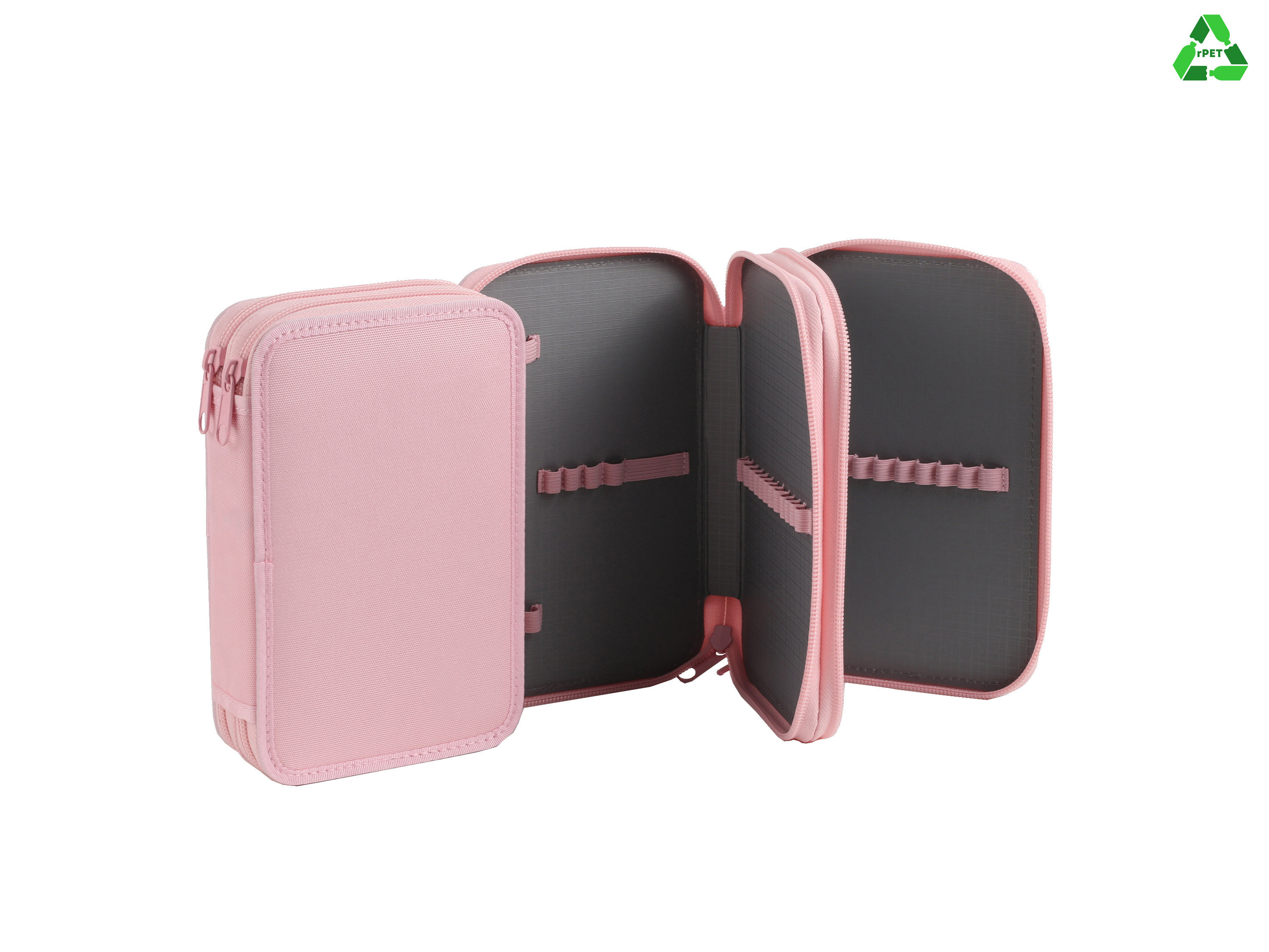 2 zipper ECO-FRIENDLY pencil decker