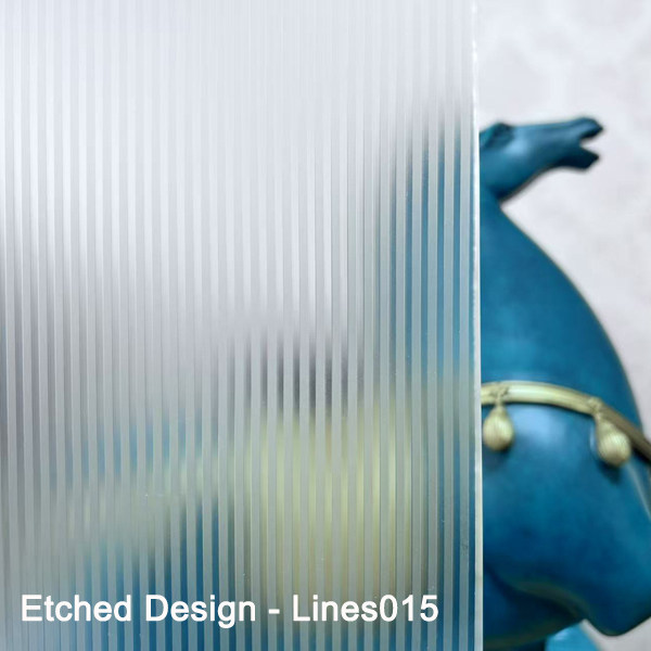 Acid Etched Design Glass