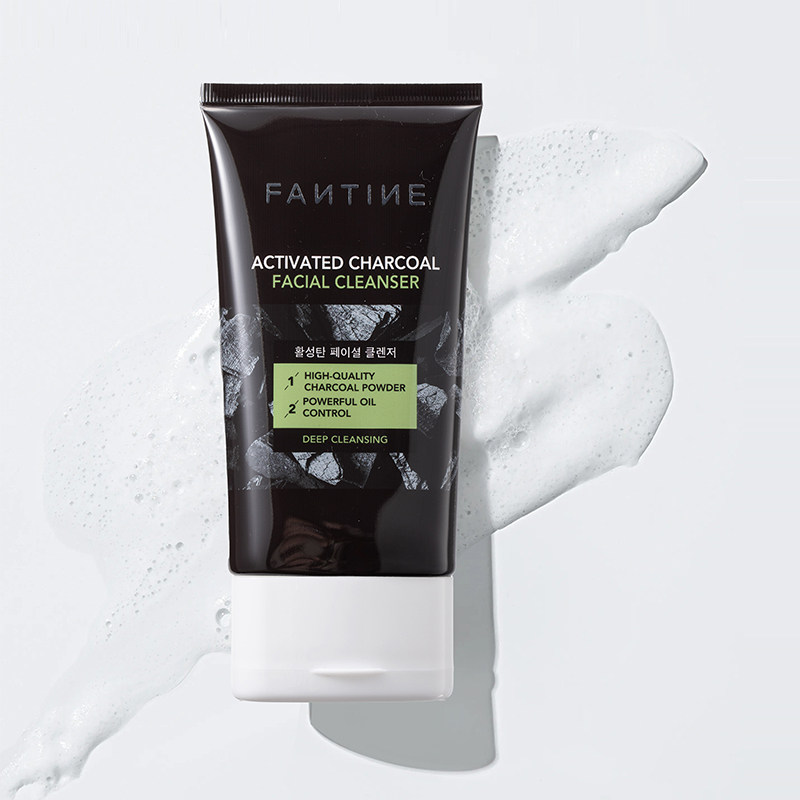 Activated charcoal facial cleanser