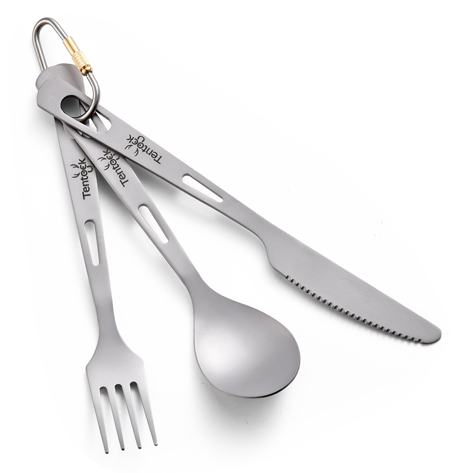 Titanium Spork Spoon Knife Set