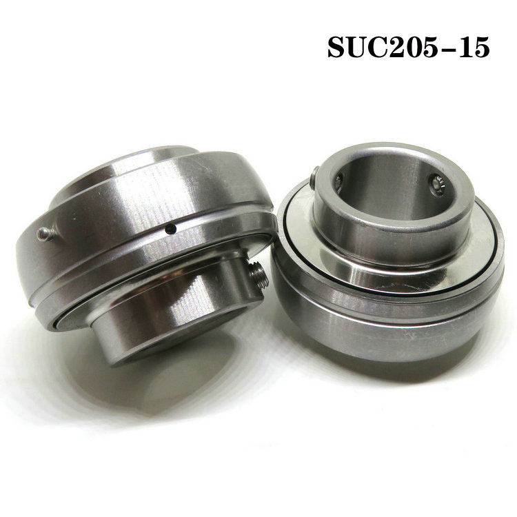 SUC205-15 stainless steel insert ball bearing 23.813x52x34.1mm