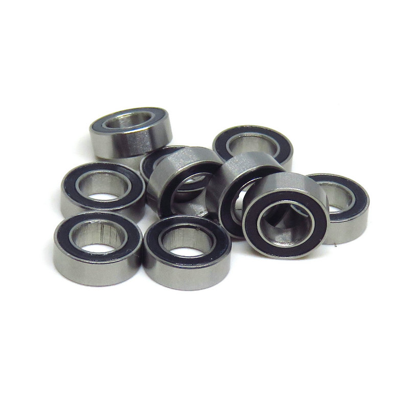 XIKE 10 Pcs 633ZZ Double Metal Seal Bearings,Pre-lubricated and Stable Performance and Cost Effective,Deep Groove Ball Bearings 3x13x5mm 