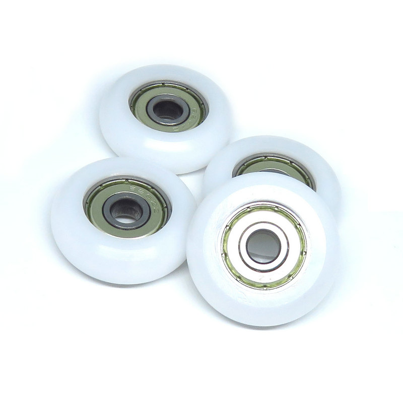 8*30*10mm Ball Bearing Guide Wheel Embedded Nylon Plastic POM Replacement 