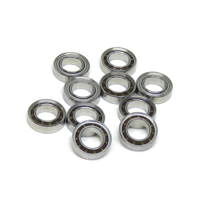 Deep Groove Ball Bearing. Double Shield Seals Metal and Pre-Lubricated XIKE 10 Pcs MR62ZZ Bearings 2x6x2.5mm 