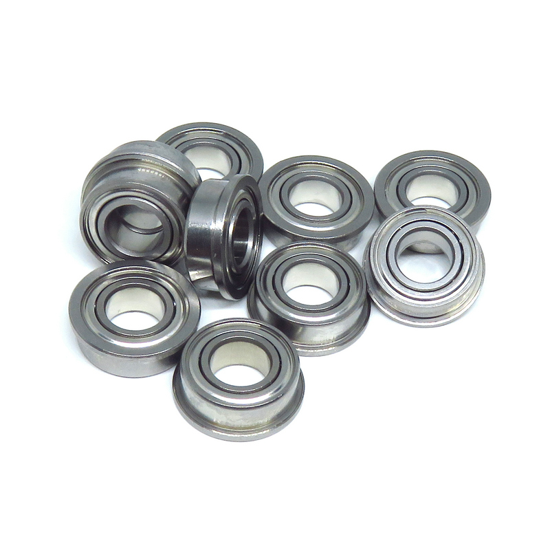 10 Pieces smf63zz 3x6x2.5 mm Flanged 440c Stainless Metal Shielded Bearings 