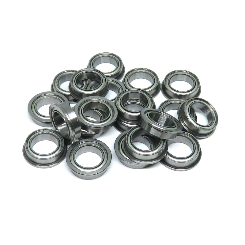 10 Roulements à Billes Bride MF128-2RS 8x12x3,5mm - Double étanchéité Acier Chromé