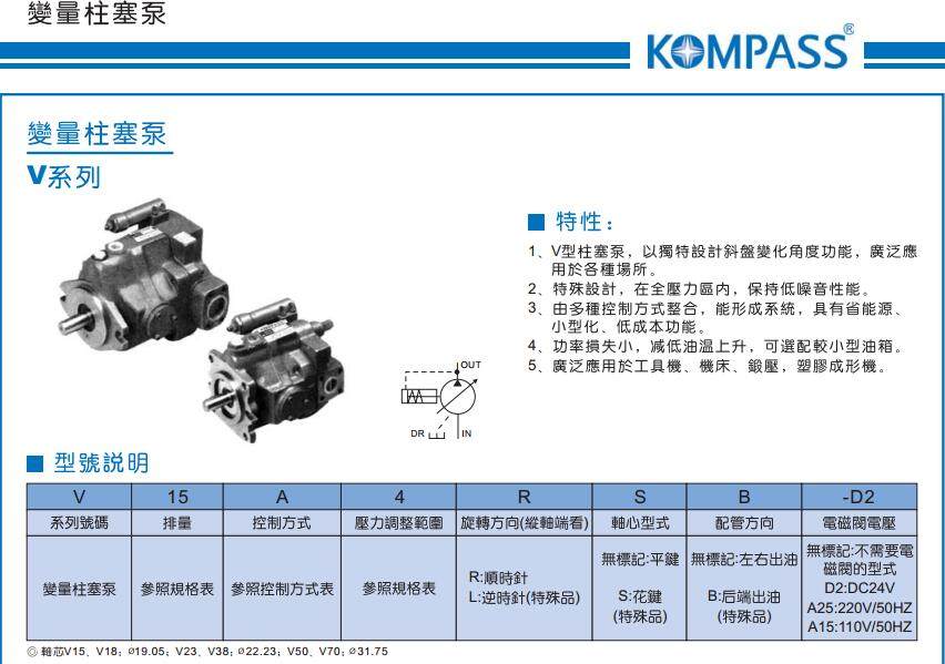 V15A 柱塞泵