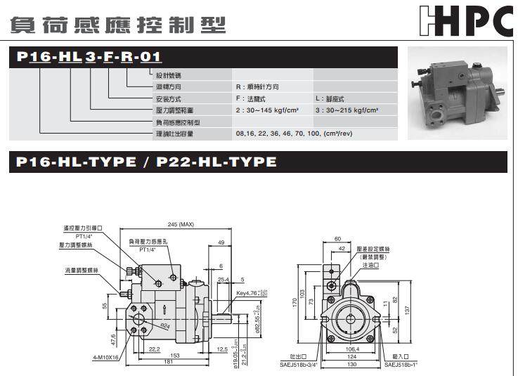 P16-HL3系列柱塞泵