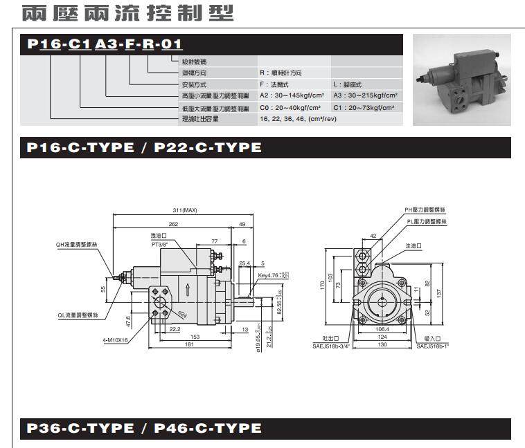 P16-C1A3系列柱塞泵