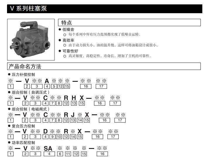 V系列柱塞泵