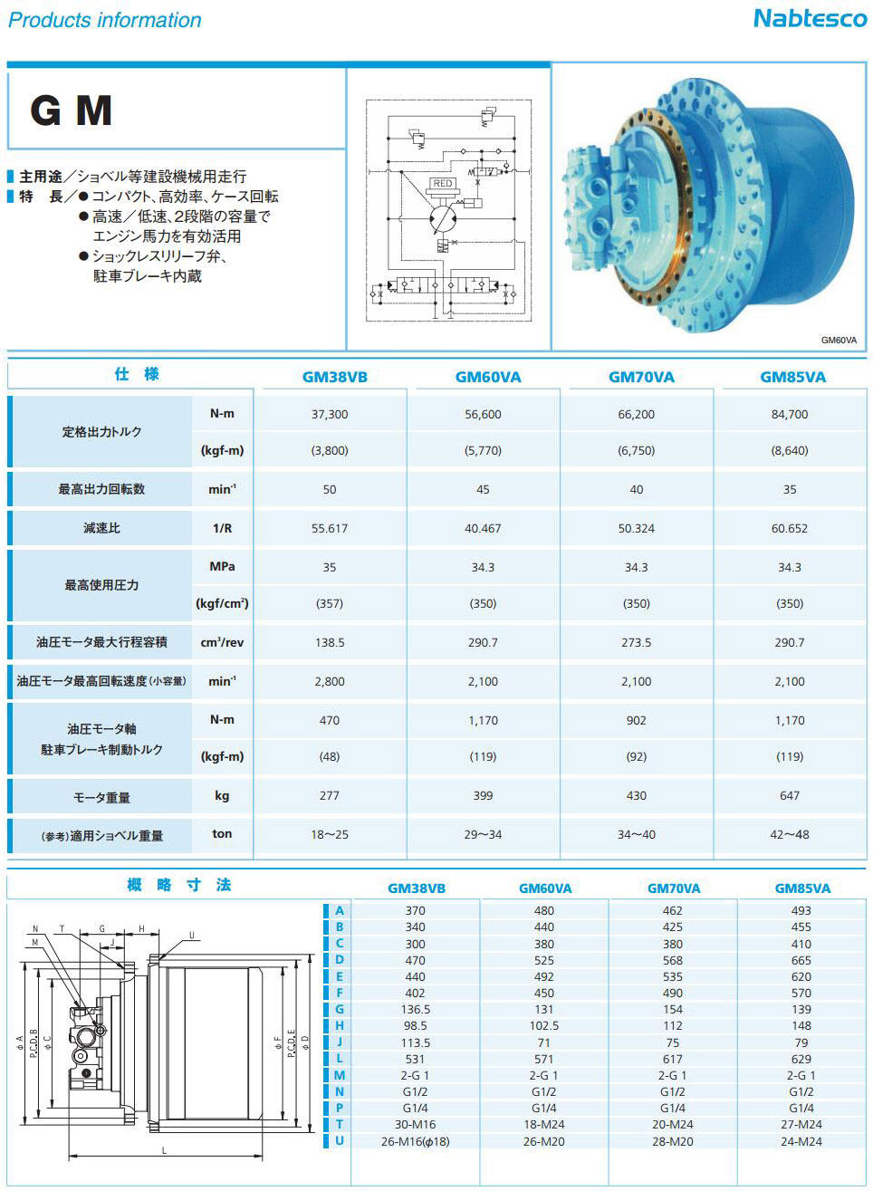 GM06VA 行走马达