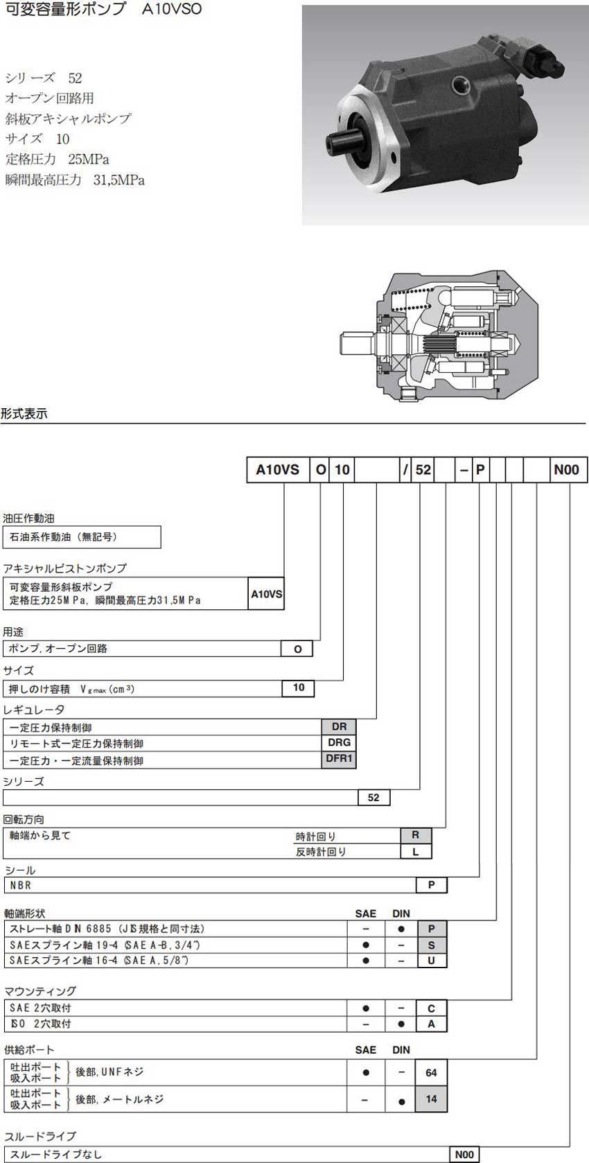 A10VSO 液压泵