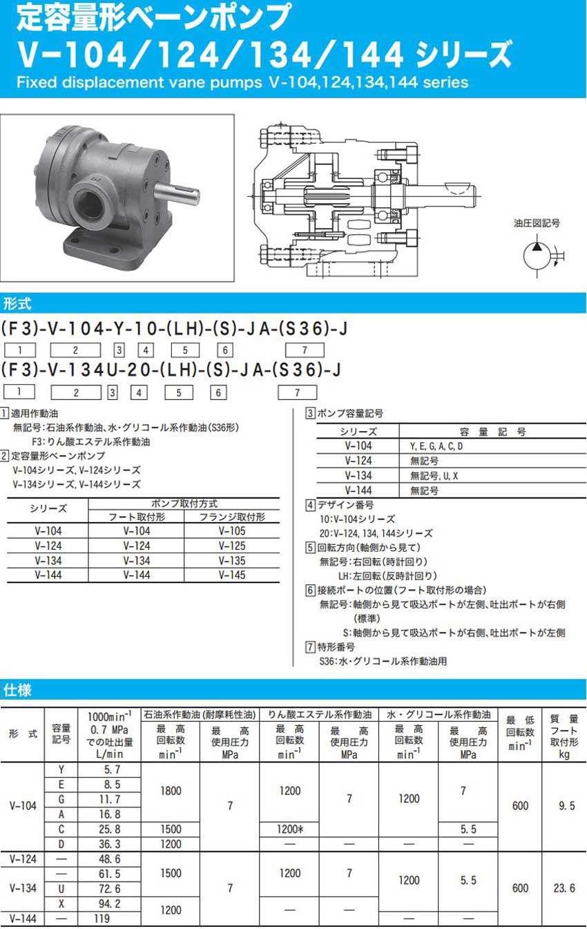 V-140、124、134、144