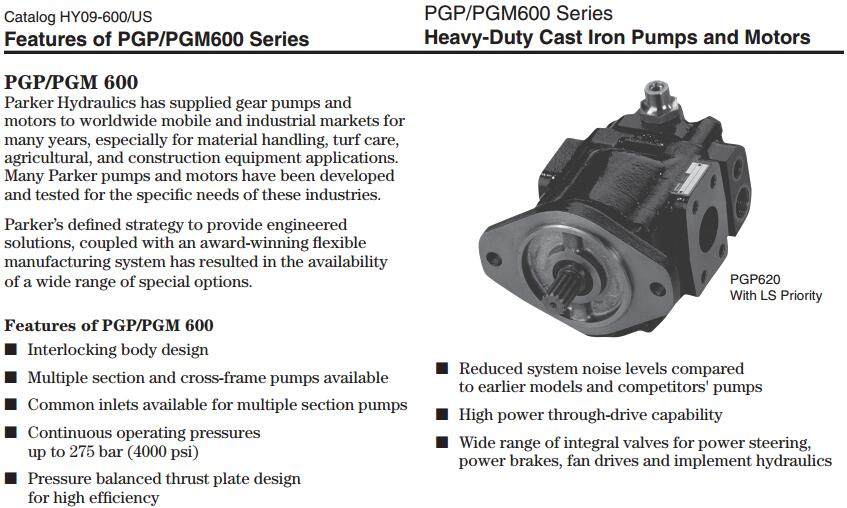 PGP620 齿轮泵