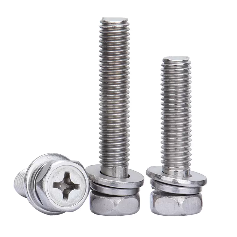 Cross outer hexagon combination screw