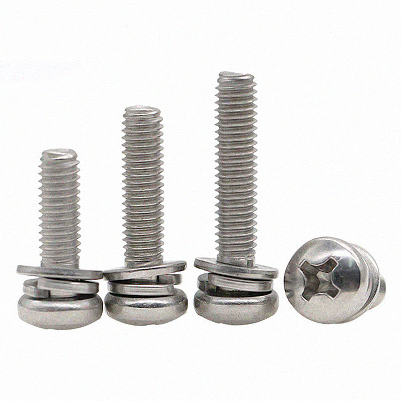 Cross recessed pan head assembly screws