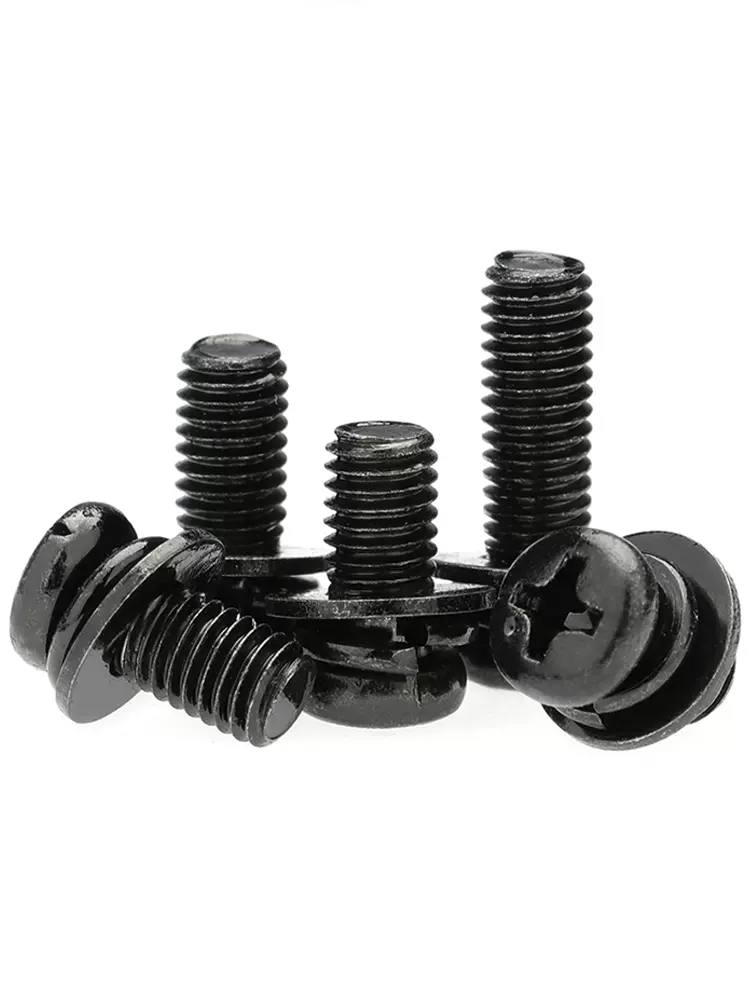 Cross recessed pan head assembly screws